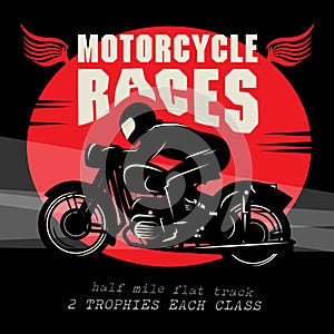 Motorcycle race poster