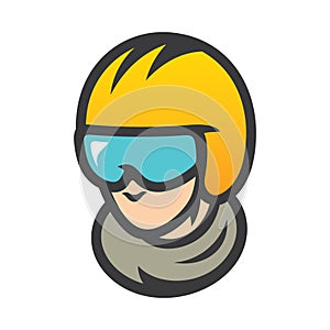 Motorcycle racer Vector Illustration.