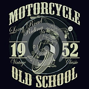 Motorcycle Racing Typography Graphics. Racing. T