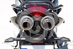 Motorcycle rear detail