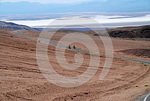motorcycle riding in Death Valley