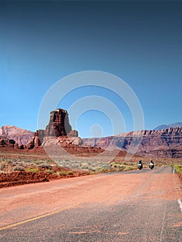 Motorcycle riding on Route 66