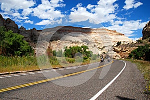 Motorcycle riding in Utah