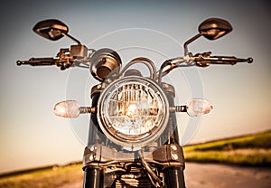 Motorcycle on the road