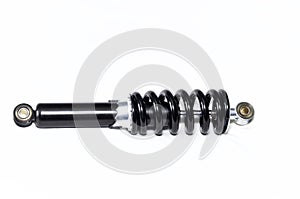 Motorcycle shock absorber on white