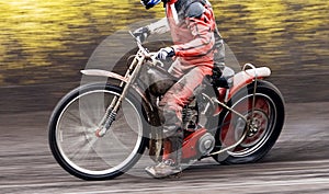 Motorcycle speedway rider