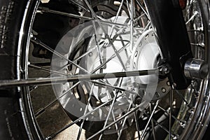 Motorcycle spoke wheel