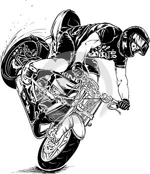 Motorcycle stunt