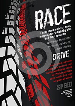 Motorcycle Tire Poster