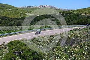 Motorcycle touring in Sardinia, Italy