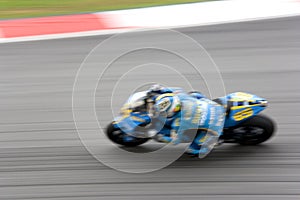 Motorcycle on track