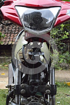 Motorcycle triangle, front wheel
