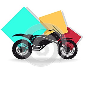 Motorcycle. Vector illustration