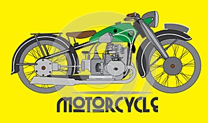 Motorcycle Vector , Motorbiker , Transportation photo