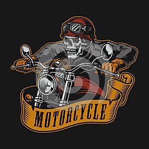 Motorcycle vintage label