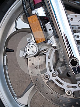 Motorcycle wheel brake