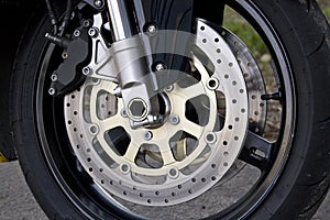 Motorcycle Wheel Detail