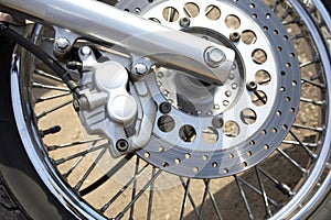 Motorcycle wheel details