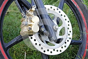 Motorcycle wheel disc brake