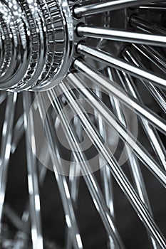 Motorcycle wheel spokes