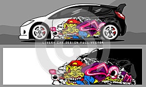 motorcycle wrap decal designs. Abstract racing and sport background for racing livery or daily use motorcycle vinyl sticker.
