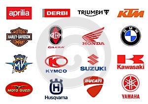 Motorcycles producers logos