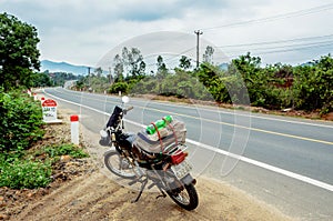 Motorcycles on the road