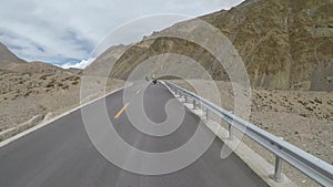 Motorcycling at altitude Tibet