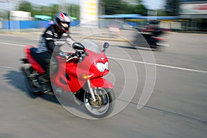 Motorcyclist photo