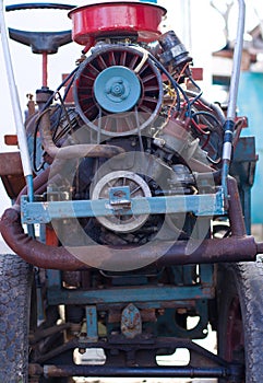 Motore Section of Vintage Tractor photo