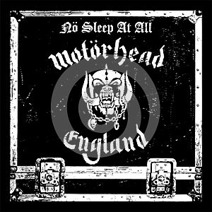 Motorhead band 1988 era vector logo illustration.