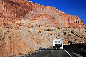 Motorhome in Arches National Park, Utah