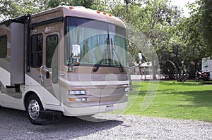 Motorhome in Campground photo