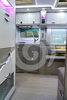 Motorhome caravan interior image holiday Camper RV