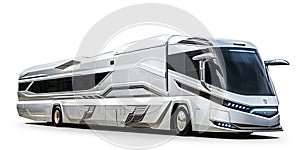 Motorhome concept design and white background.