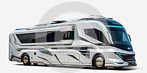 Motorhome concept design and white background.