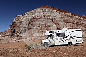 Motorhome in Desert Wilderness