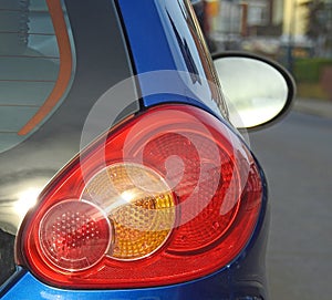 Motoring travel road rear car lamps