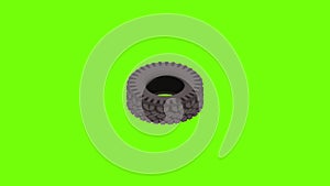 Motoring tyre icon animation