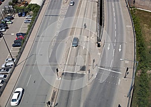 Motorists driving down Central London Road, UK