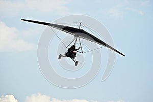 Motorized Hang Glider in Flight 02