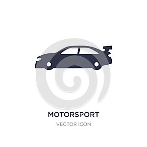 motorsport icon on white background. Simple element illustration from Transport concept
