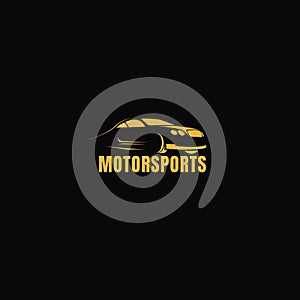 Motorsports concept line icon. photo
