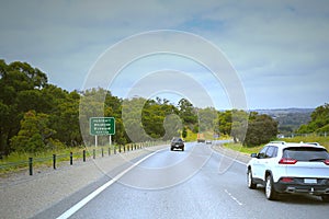 On the motorway from Adelaide to Hahndorf an early German settlement South Australia