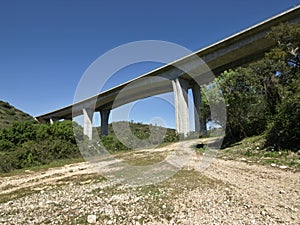 A22 motorway Bridge near Silves, Algarve - Portugal photo