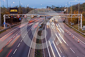 Motorway at dusk