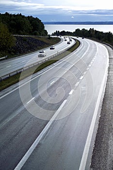 Motorway at dusk