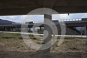 A motorway interchange or junction