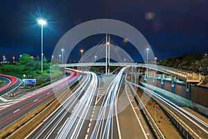 Motorway at night