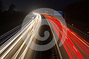 Motorway at night